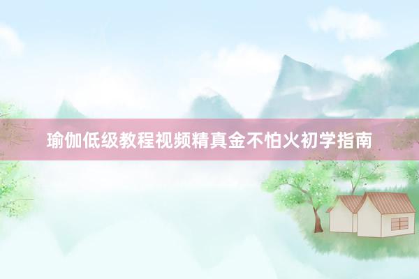 瑜伽低级教程视频精真金不怕火初学指南